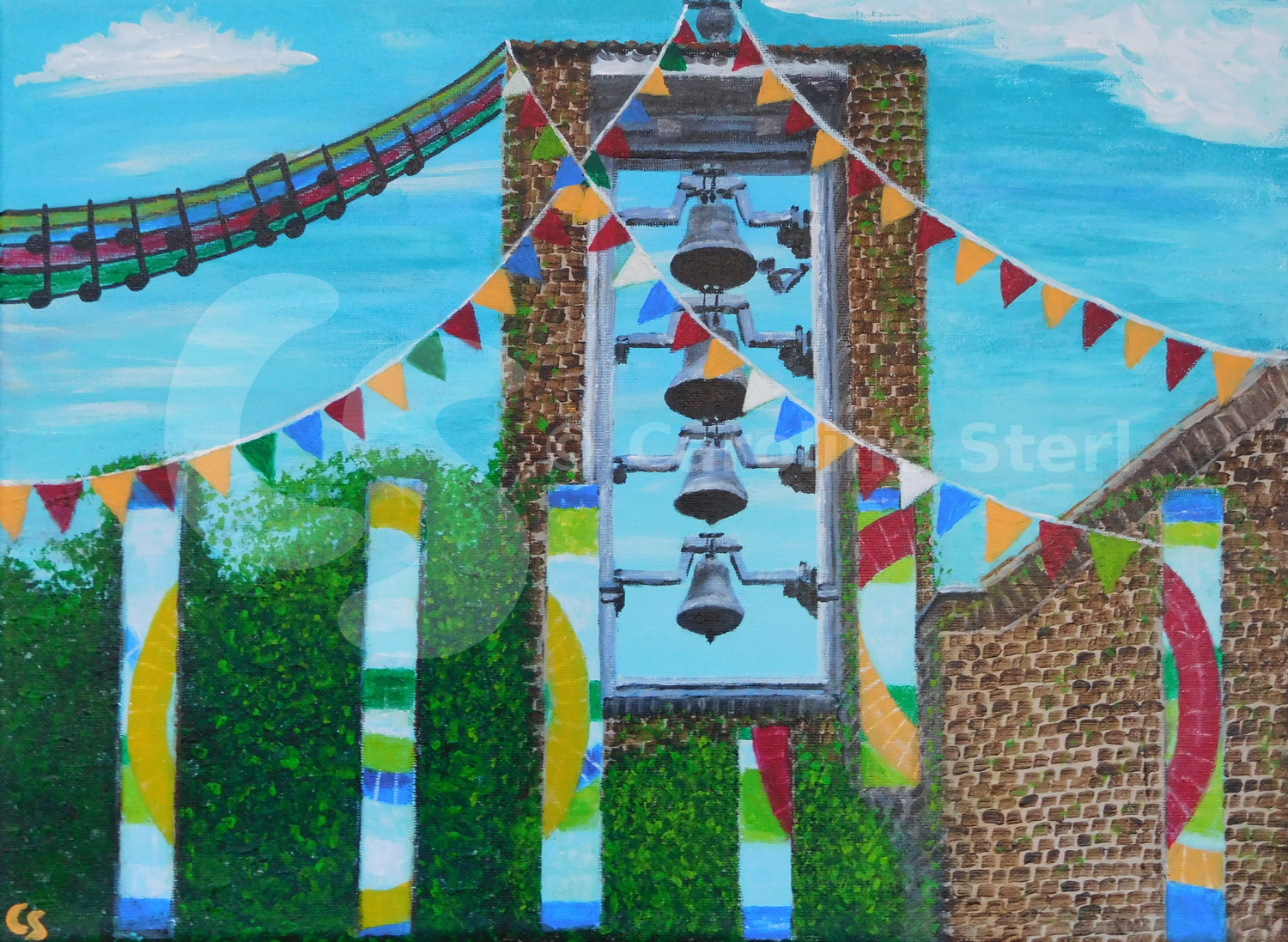 Painting: Er valt iets te vieren